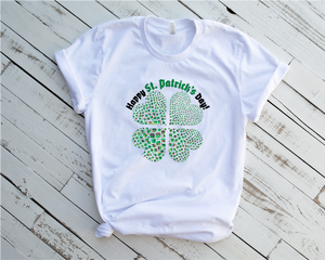 Happy St. Patrick's Day with Clover Celebration - Tee - T-shirt