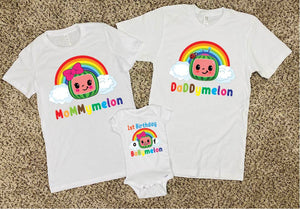 Cocomelon Celebration family themed matching shirts B-day, Family Day, Shirts, Onesies, - Birthday - Coco family