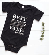 Load image into Gallery viewer, Best Dad Ever love - Guitar Chords Spells DAD - Guitar Dad - Music Lover dad - Customizable - Personalized - Baby Style - Shirts