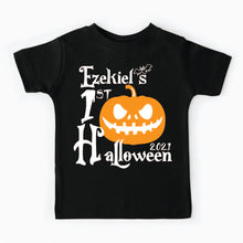 Load image into Gallery viewer, Night Before Christmas Glow in the Dark 1st Halloween Baby with Tote- Toddler - Onesie - Tee - Halloween Time - Scary sale