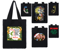 Load image into Gallery viewer, Holiday Customizable Tote Bag | Grinch | Nightmare before Christmas | Die Hard | Customizable | Holiday Active