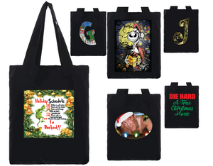 Holiday Customizable Tote Bag | Grinch | Nightmare before Christmas | Die Hard | Customizable | Holiday Active