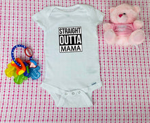 Load image into Gallery viewer, Adorable Straight outta mama onesie - Straight outta Compton inspired - New baby in town - New born - Baby gift - Baby shower  sale