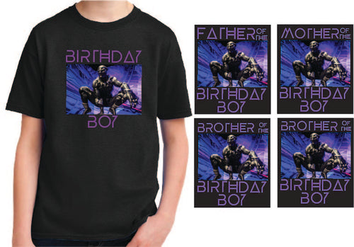 Birthday Celebration - Black Panther Family Theme - Wakanda -  Onesie - Shirts - customizable personalized