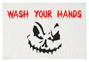 Halloween Theme Bath Rugs - Sanderson sisters I smell children? Hocus Pocus - Bloody Footprints - Wash your hand pumpkin face - Halloween comic sale