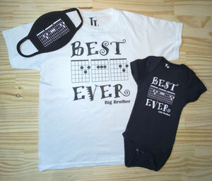 Best Dad Ever love - Guitar Chords Spells DAD - Guitar Dad - Music Lover dad - Customizable - Personalized - Baby Style - Shirts