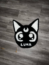 Load image into Gallery viewer, Sailormoon Luna Cat Rug Art - Anime Fan - 22x18.5